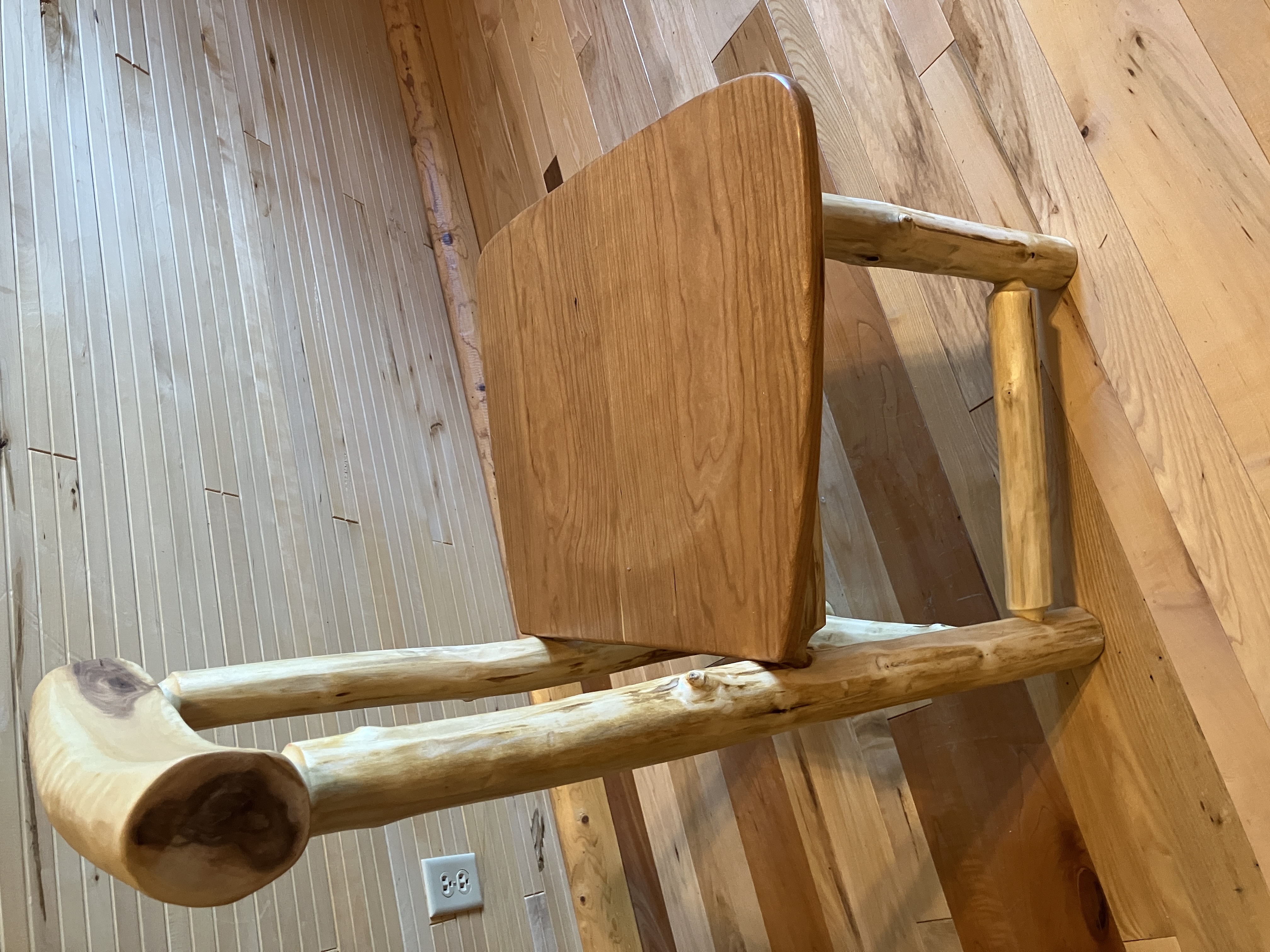 Side detail of desk chair