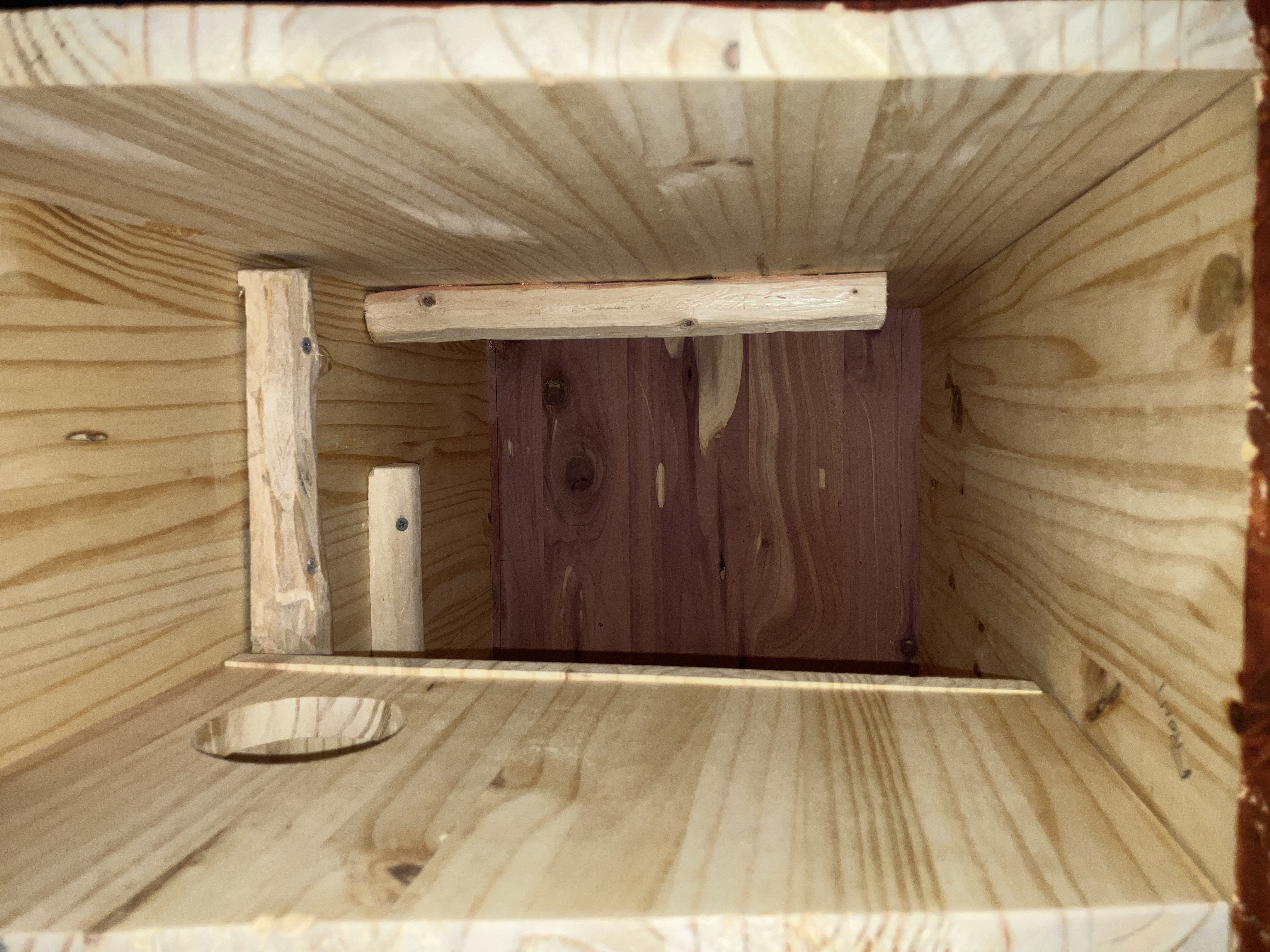 Top view of sleeping quarters